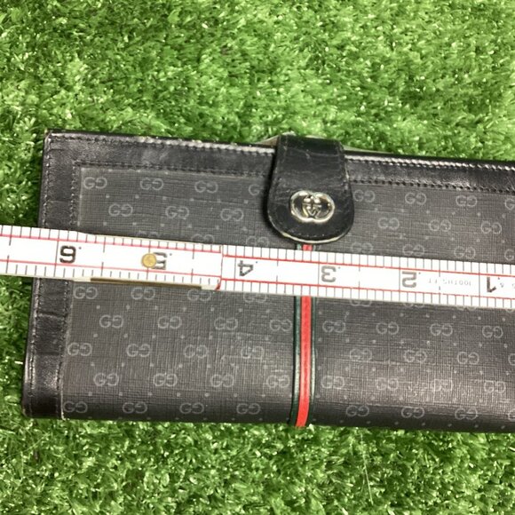 Vintage Gucci Monogram Kiss-lock Tri Fold Wallet - Picture 14 of 15